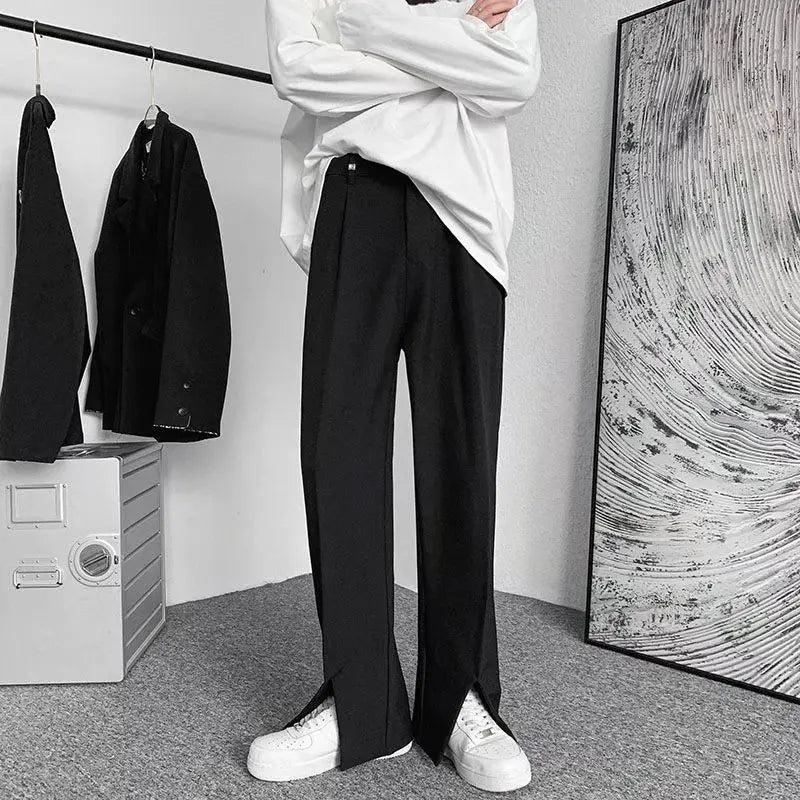 Black Harajuku Oversized Casual Streetwear For Men Trousers