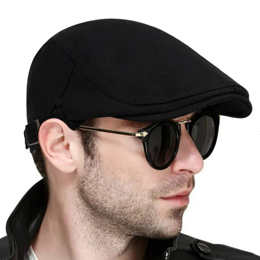 2024 New fashion solid color beret for mens